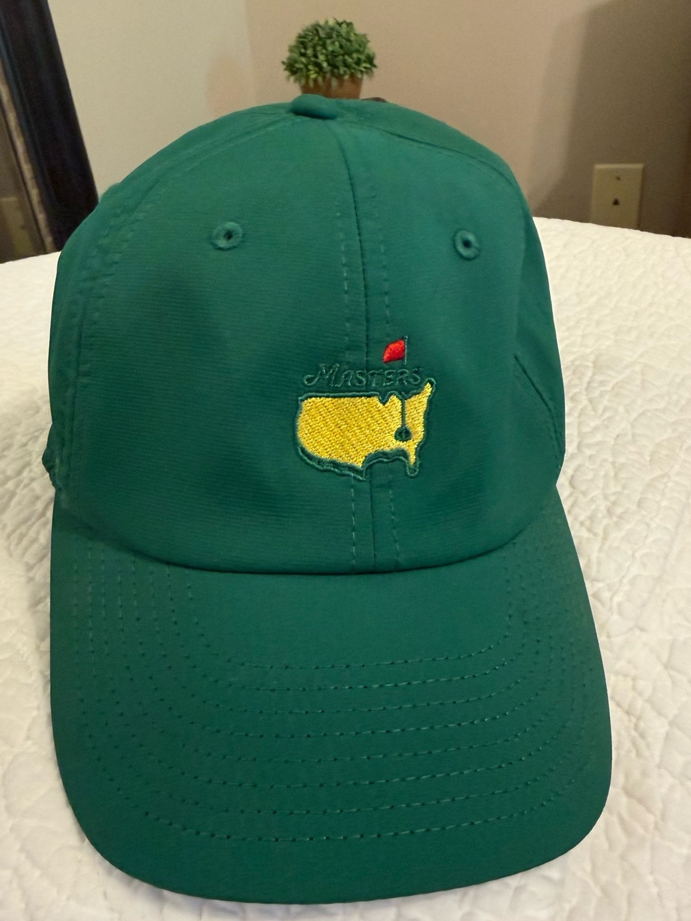 Masters Kids Green Cap with Yellow Map Logo and Red Flag
